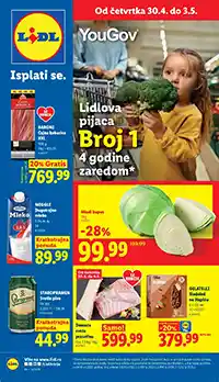 Lidl katalog akcija do 06.05.2026 sniženja prehrana meso voće Srbija