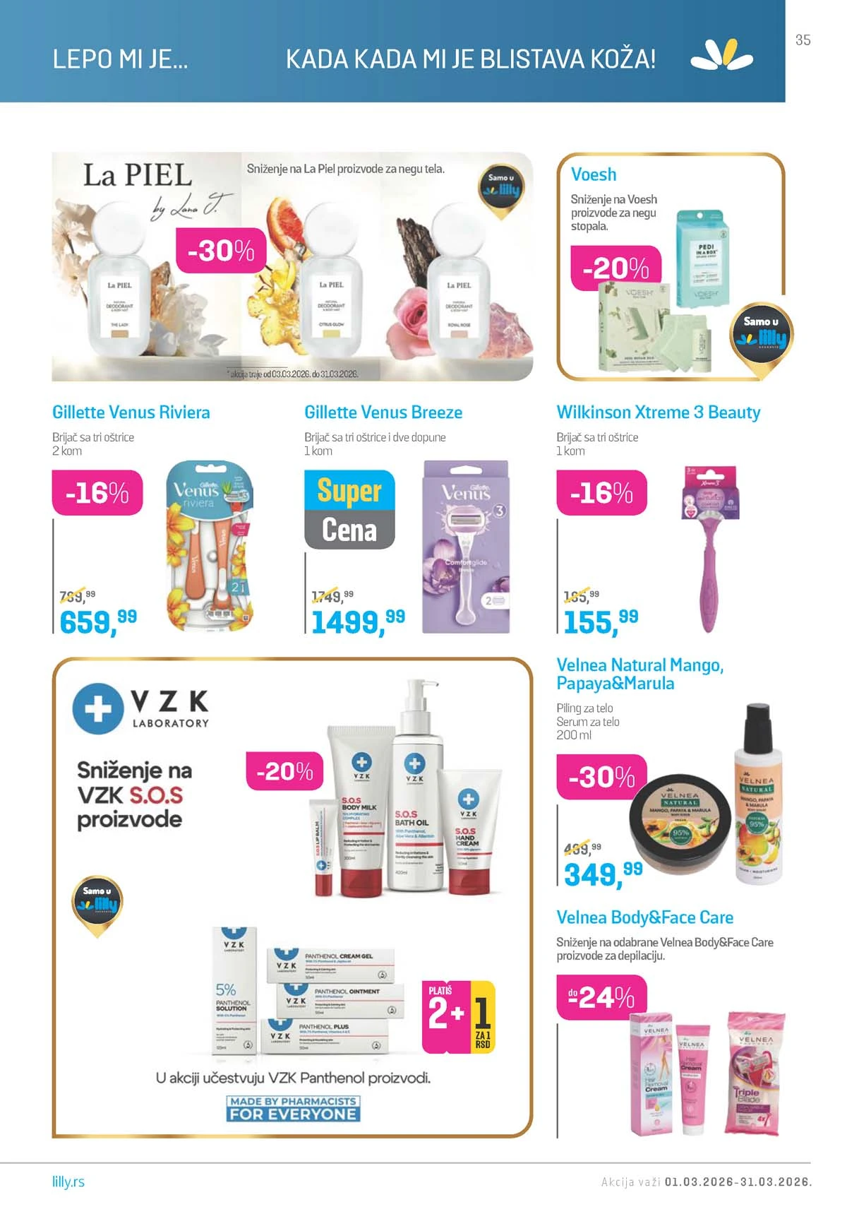 Lilly Drogerija akcija snizenja Lilly akcija sniženja