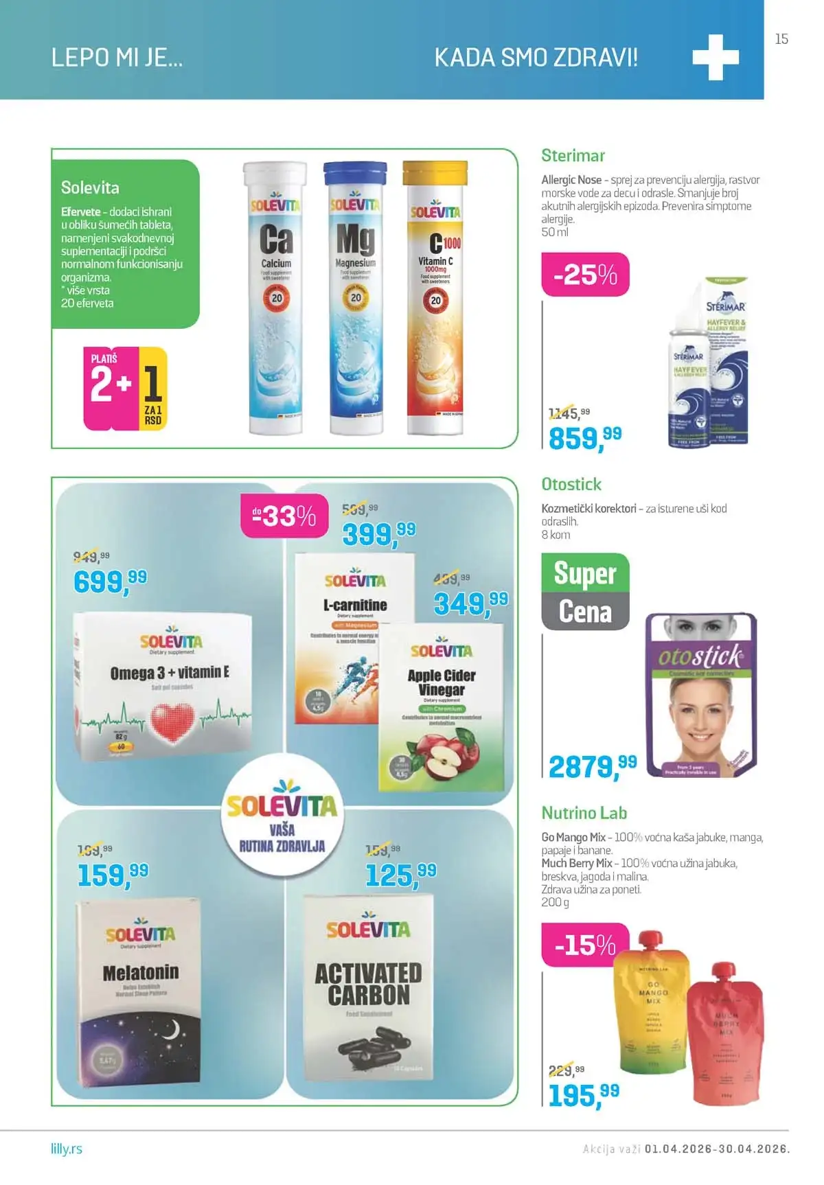 Lilly Drogerija akcija snizenja Lilly akcija sniženja