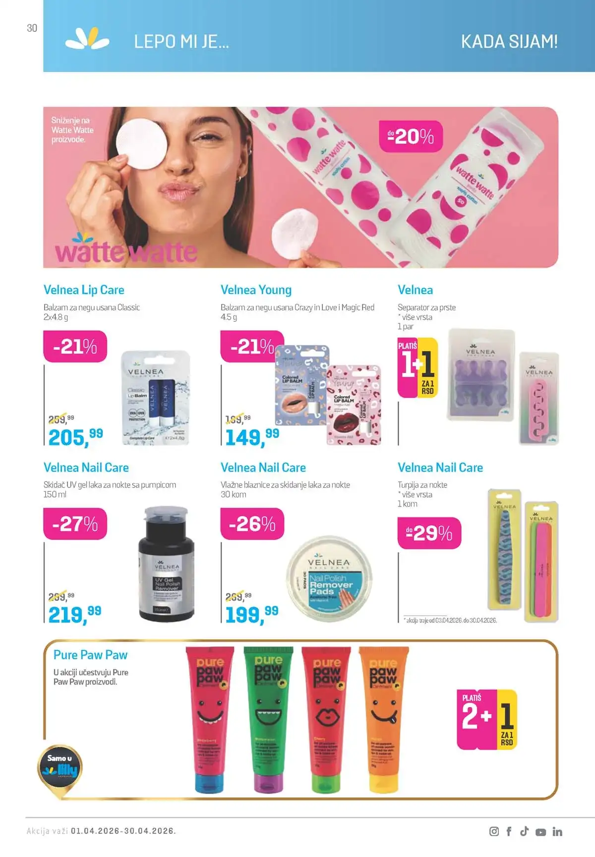 Lilly Drogerija akcija snizenja Lilly akcija sniženja