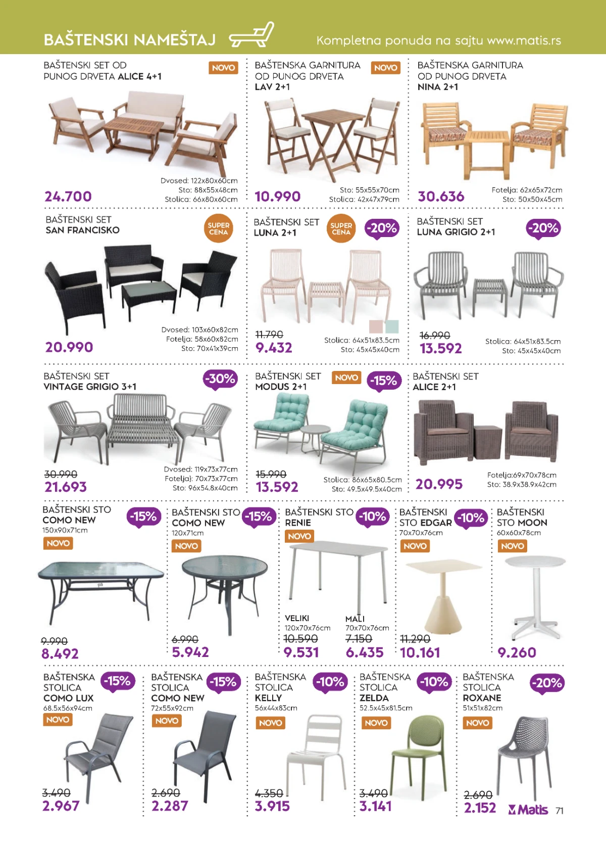 katalog namještaja matis