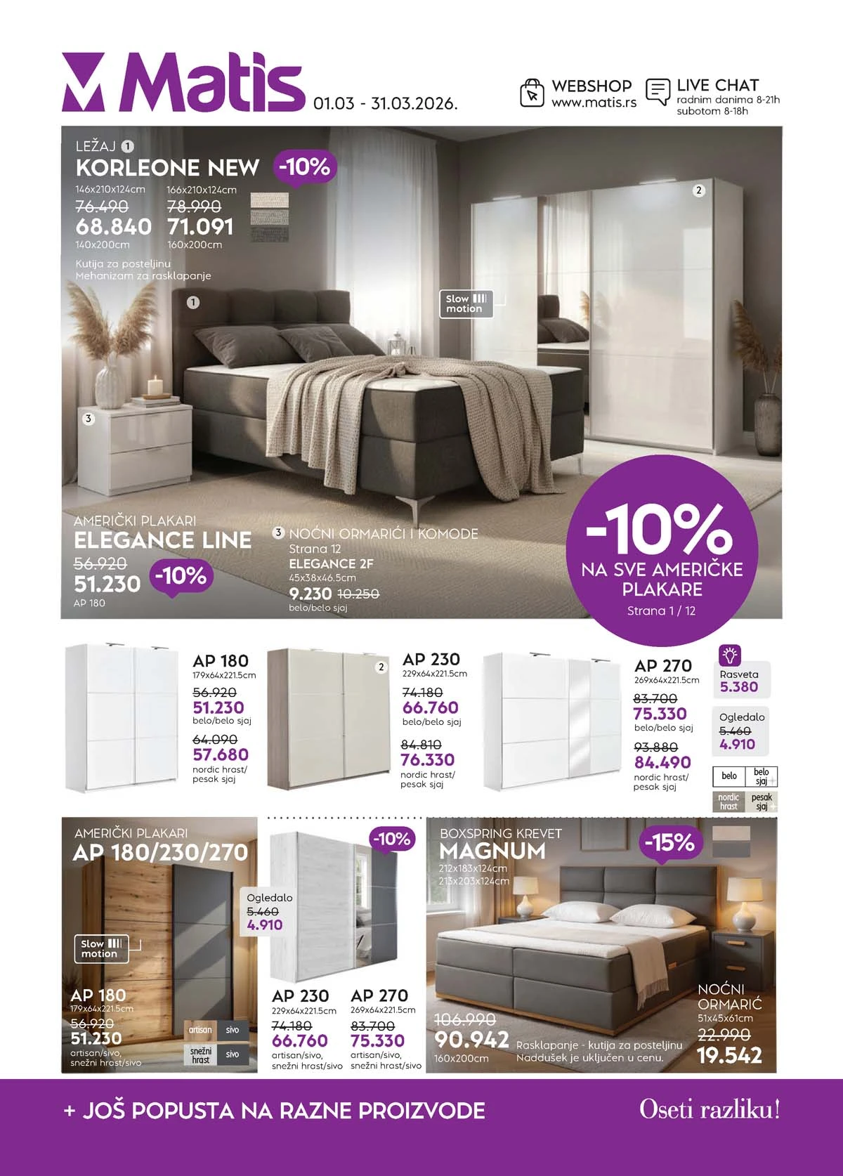 Matis katalog strana 1 nameštaj akcija Srbija