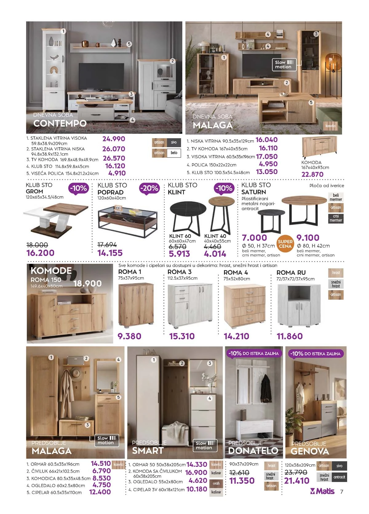Matis katalog nameštaja strana 7 – akcija do 31. marta 2026 Matis katalog strana 7 ugaone garniture Srbija
