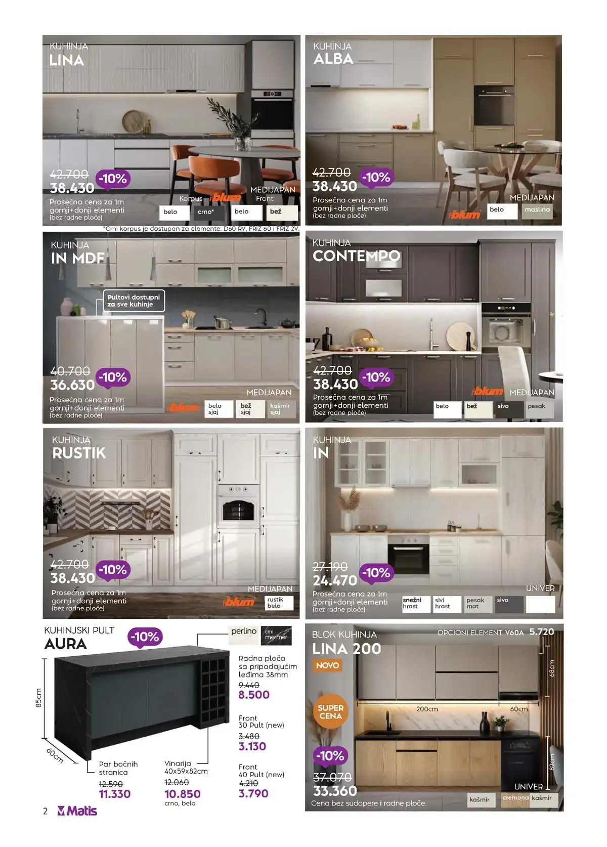 Matis katalog 2026 strana 2 sniženje nameštaja do 35% Srbija