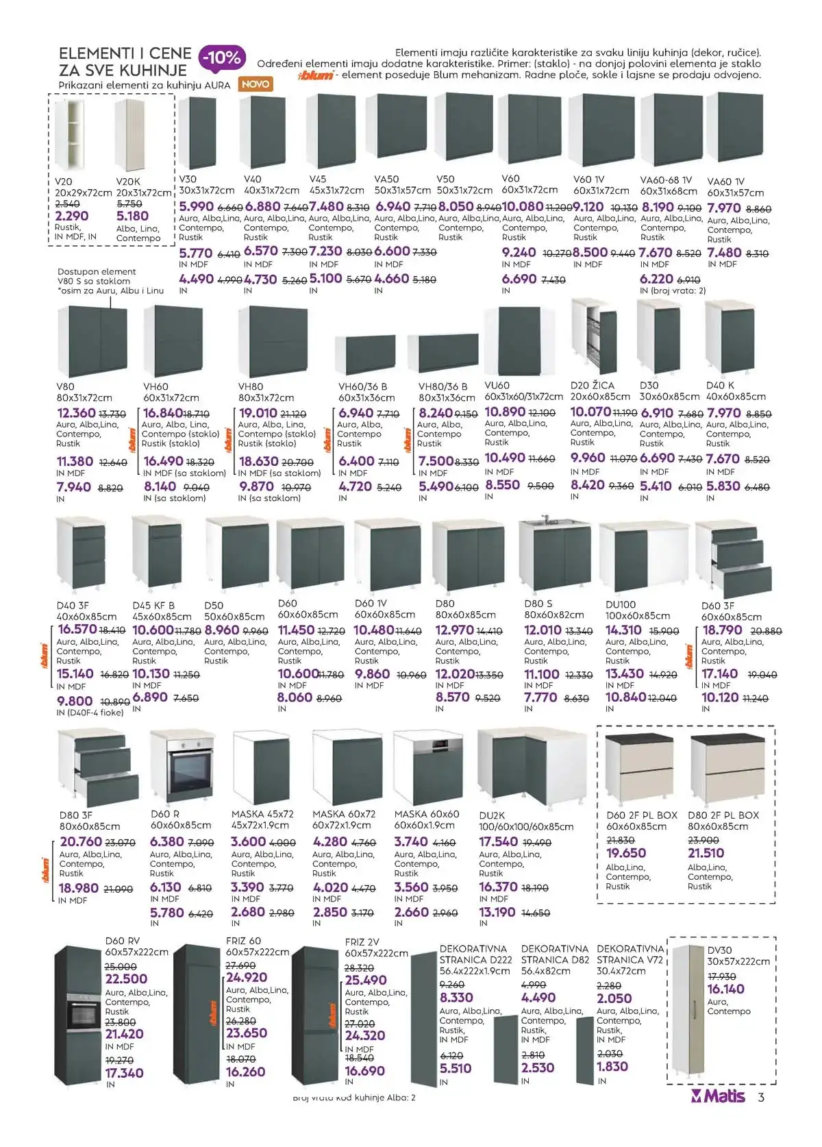 Matis katalog 2026 strana 3 nameštaj za dnevnu sobu akcija Srbija