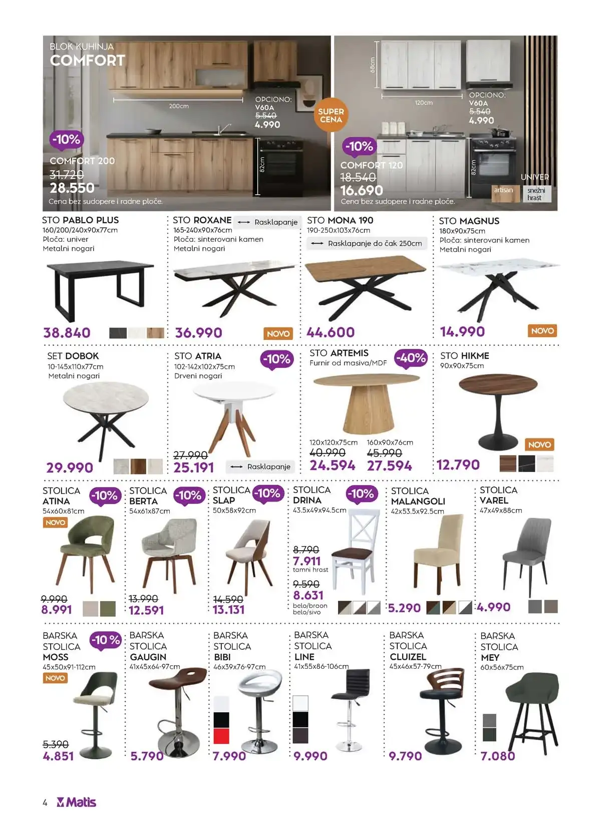 Matis katalog 2026 strana 4 spavaće sobe sniženje do 35% Srbija