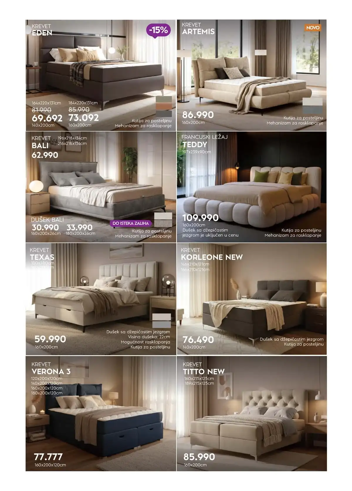 Matis katalog 2026 strana 12 trpezarijski nameštaj akcija Srbija