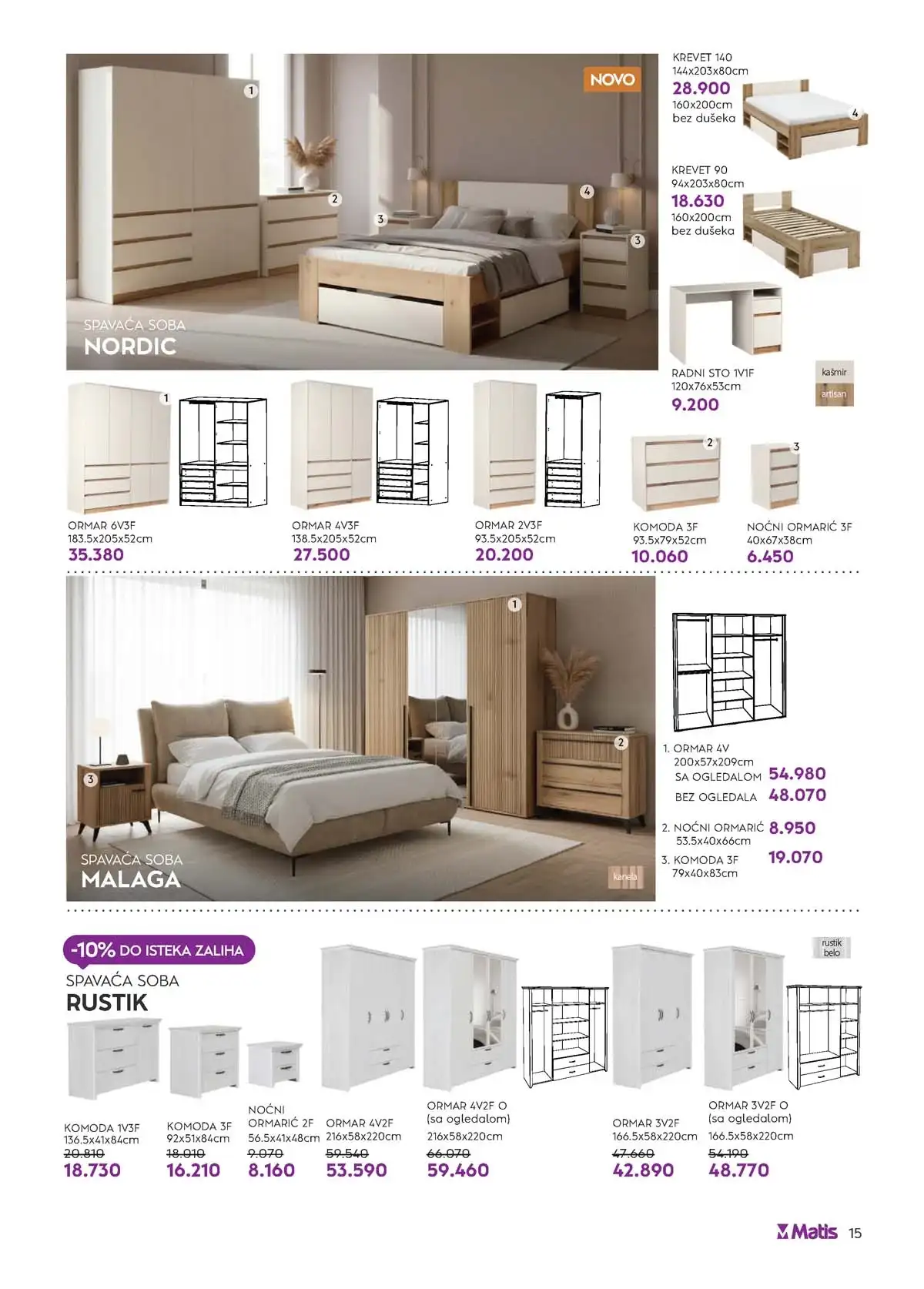 Matis katalog 2026 strana 15 dnevna soba akcija Srbija
