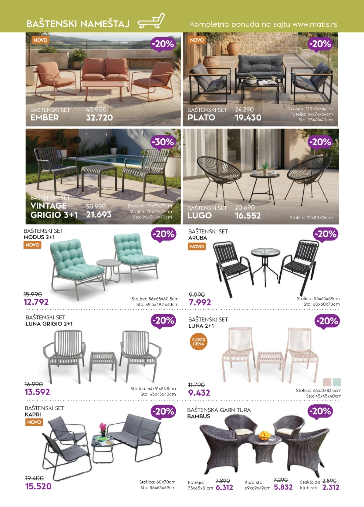 katalog namještaja matis