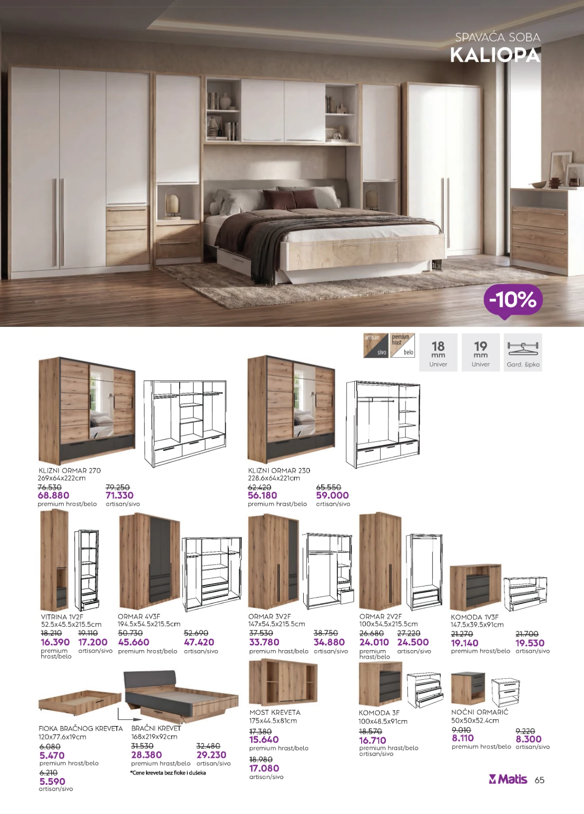 Matis katalog strana 65 – akcijske cene nameštaja