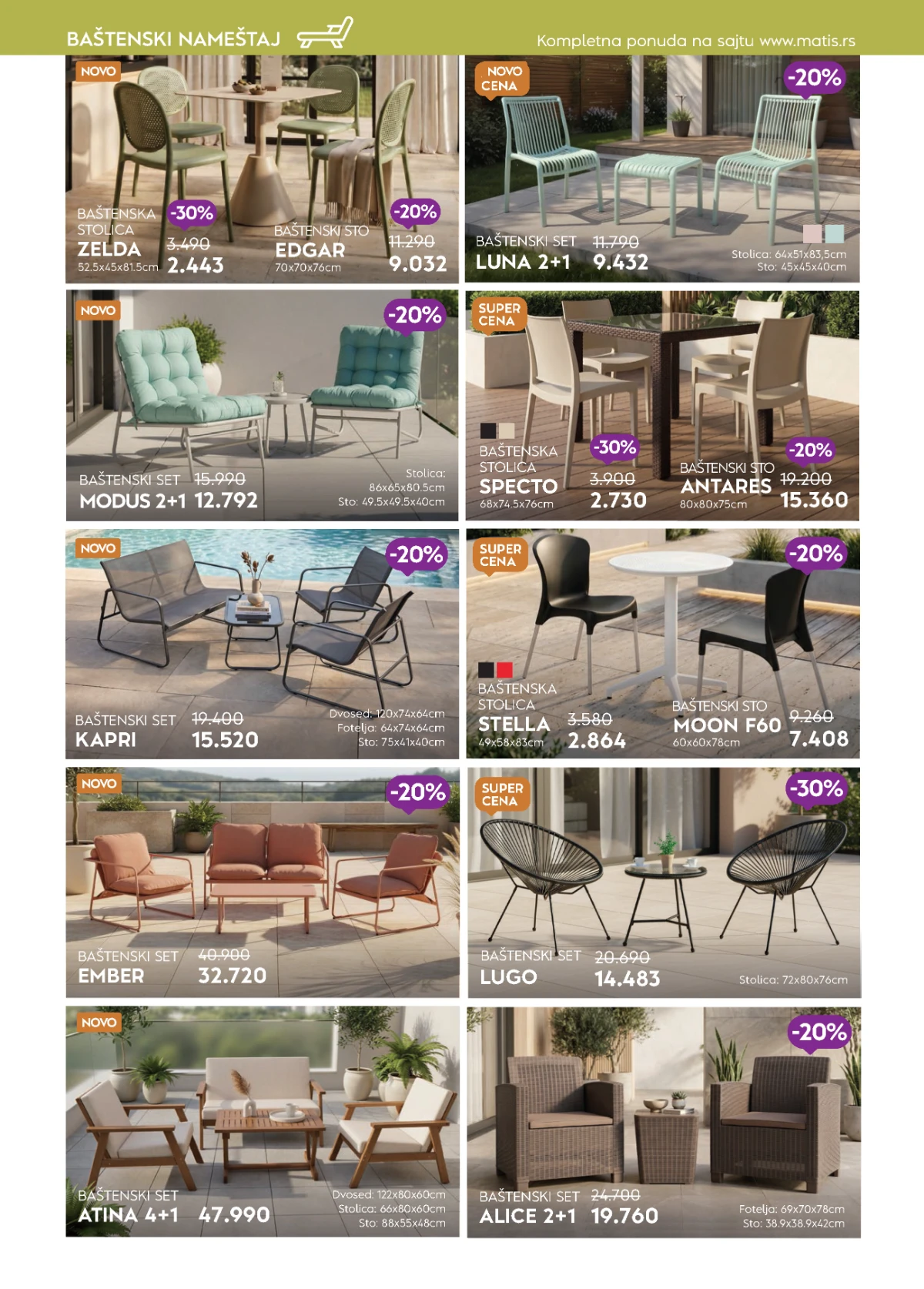 Matis katalog strana 72 – izbor nameštaja za dom