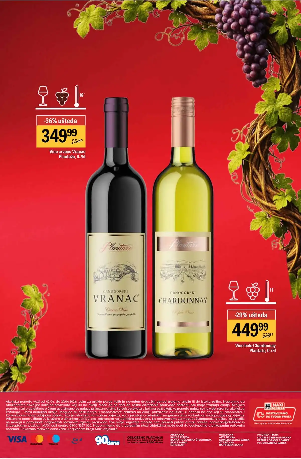 Maxi vina do 40% katalog strana 32 Srbija 2026 do 29.04.