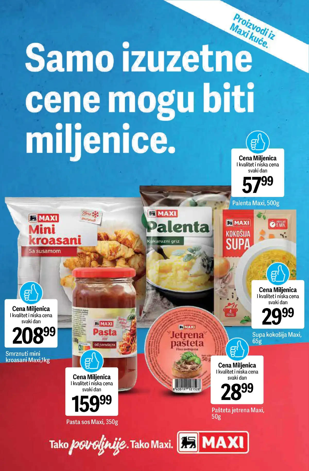 Maxi akcija zamrznuti proizvodi i gotova jela sniženja do 26.04.2026 strana 10