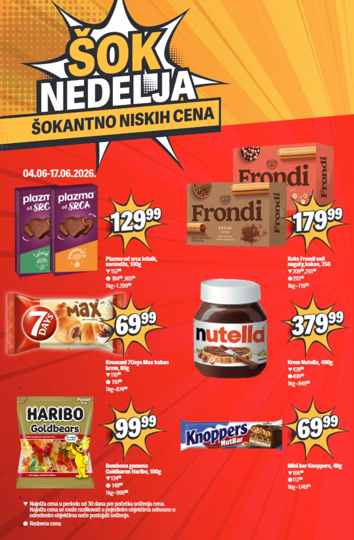 Maxi Šok nedelja strana 10 – slatki program i grickalice Maxi Šok nedelja – Nutella, Plazma i slatkiši na akciji
