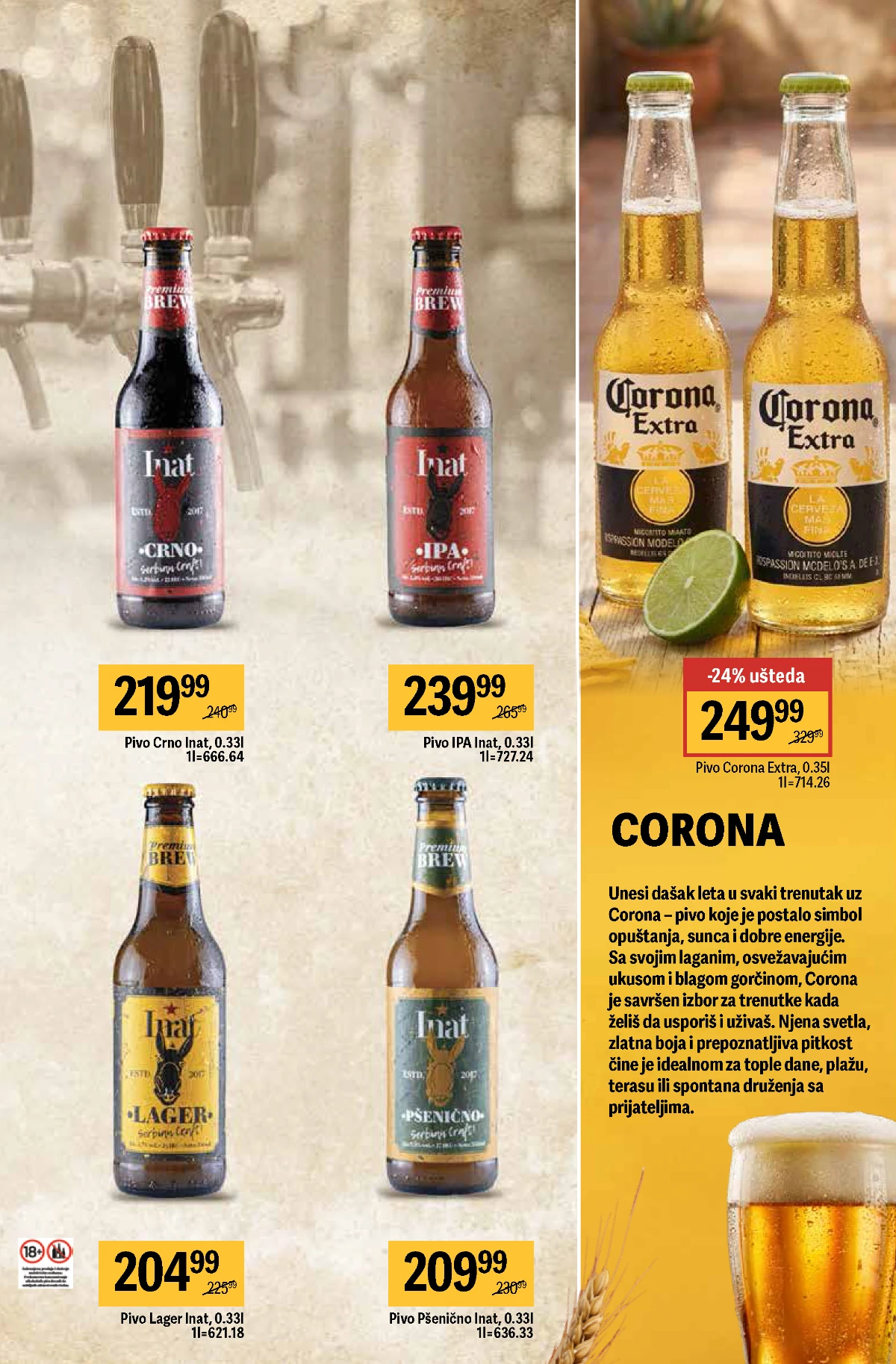 Maxi katalog piva – Erdinger, Paulaner, Berties i Müller pivo akcija
