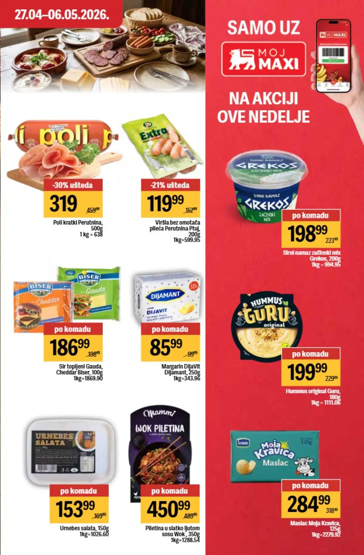 Maxi nedeljni katalog strana 23 ponude za porodicu Srbija  april / maj 2026