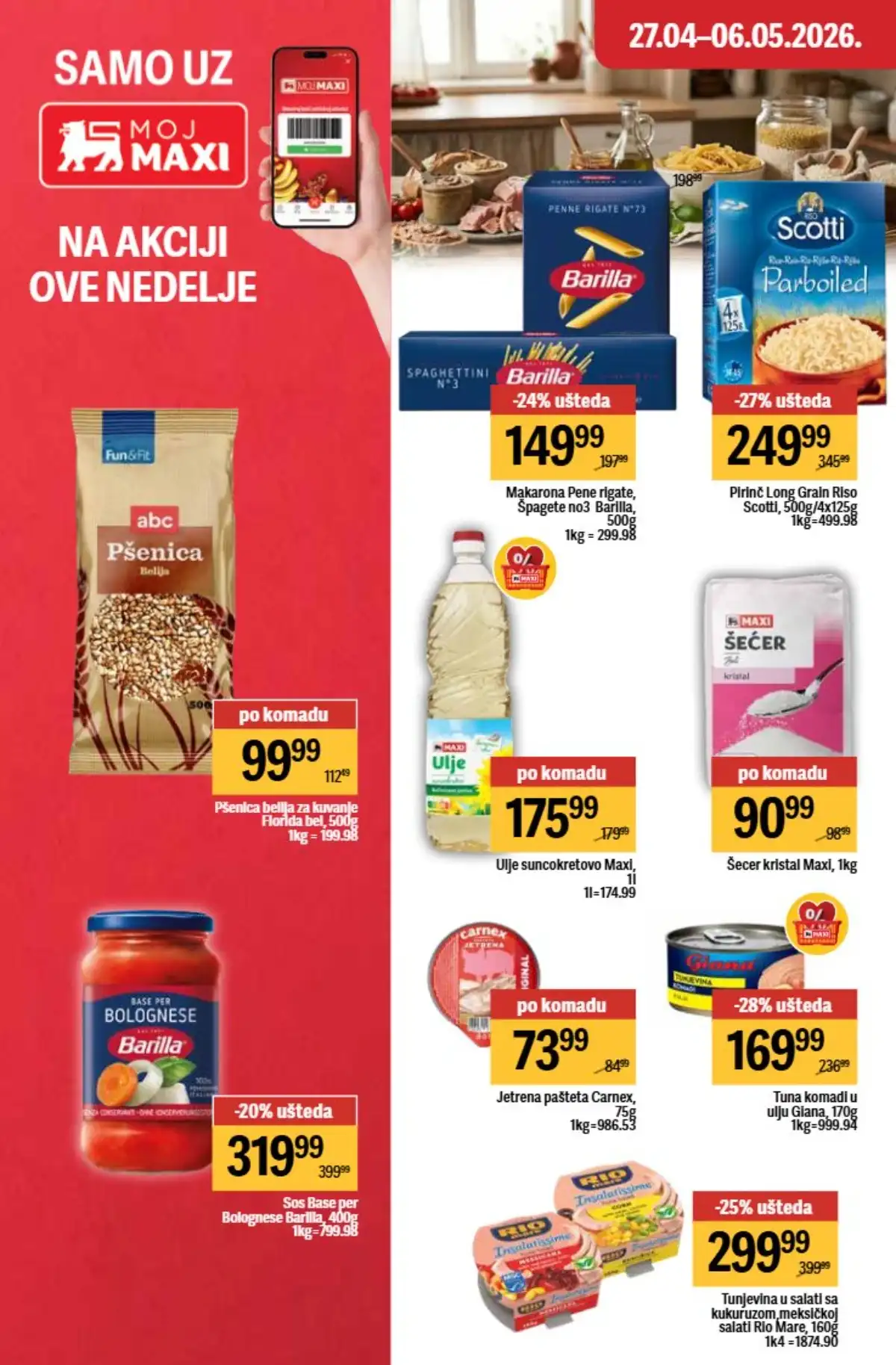 Maxi nedeljni katalog strana 26 ponude za porodicu Srbija  april / maj 2026
