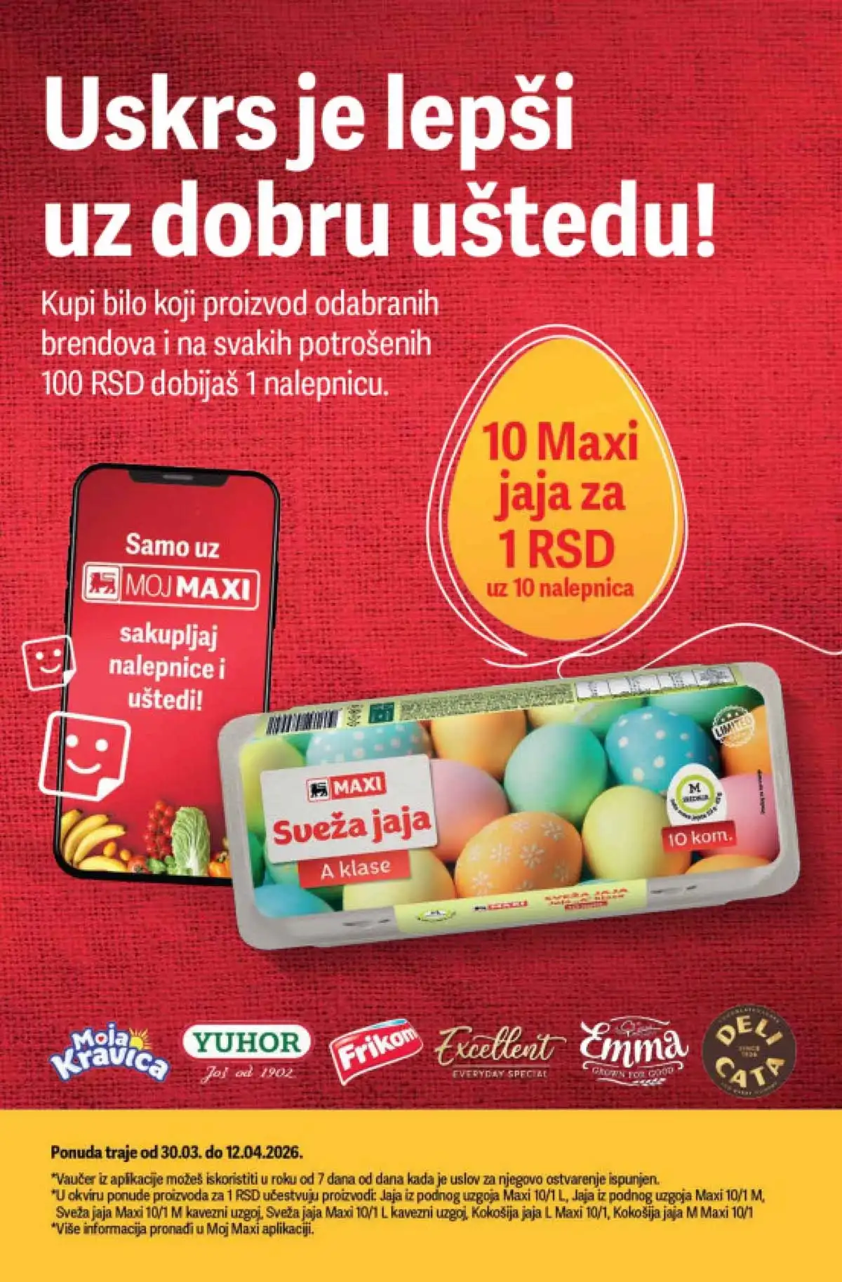 Maxi akcija do 59% katalog strana 4 meso i delikatesi Srbija 2026