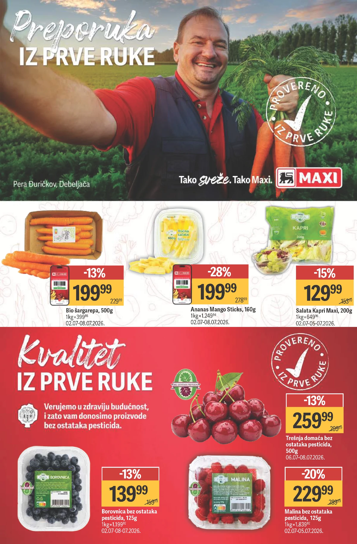Maxi akcija do 08.07.2026 – strana 17 Maxi katalog do 08.07.2026 – prehrambeni proizvodi i akcije strana 17