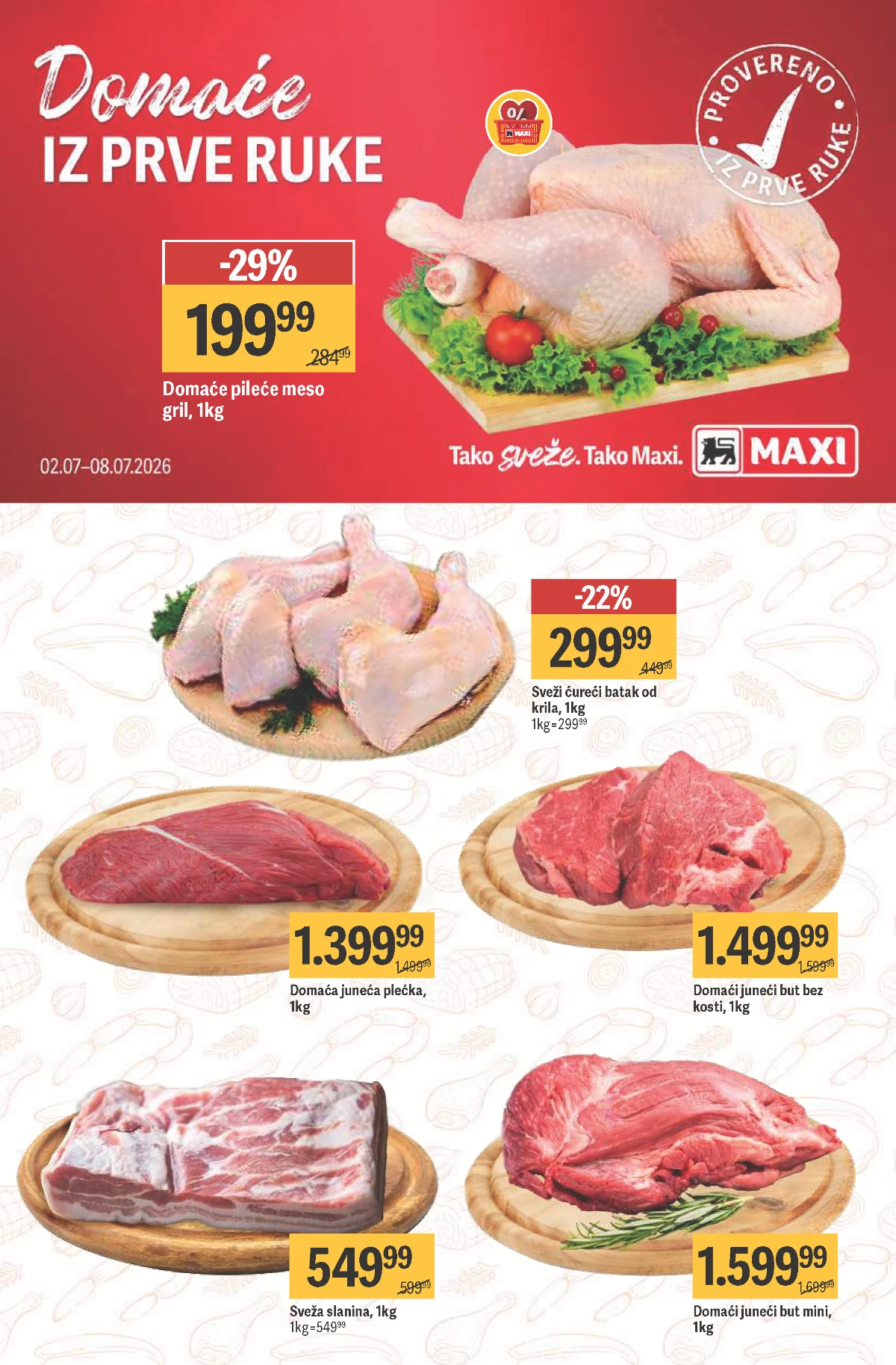Maxi akcija do 08.07.2026 – strana 19 Maxi katalog do 08.07.2026 – proizvodi za svakodnevnu kupovinu strana 19