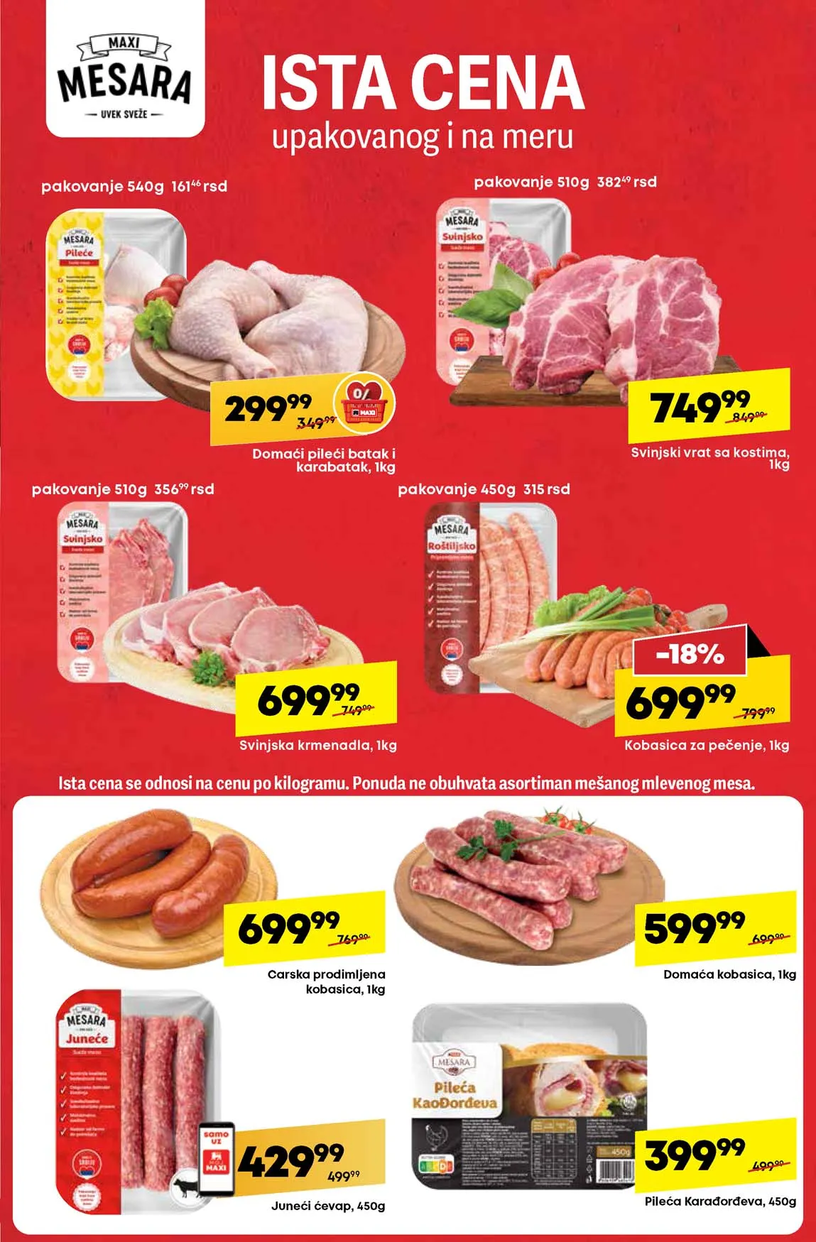 Maxi nedeljna akcija sniženja