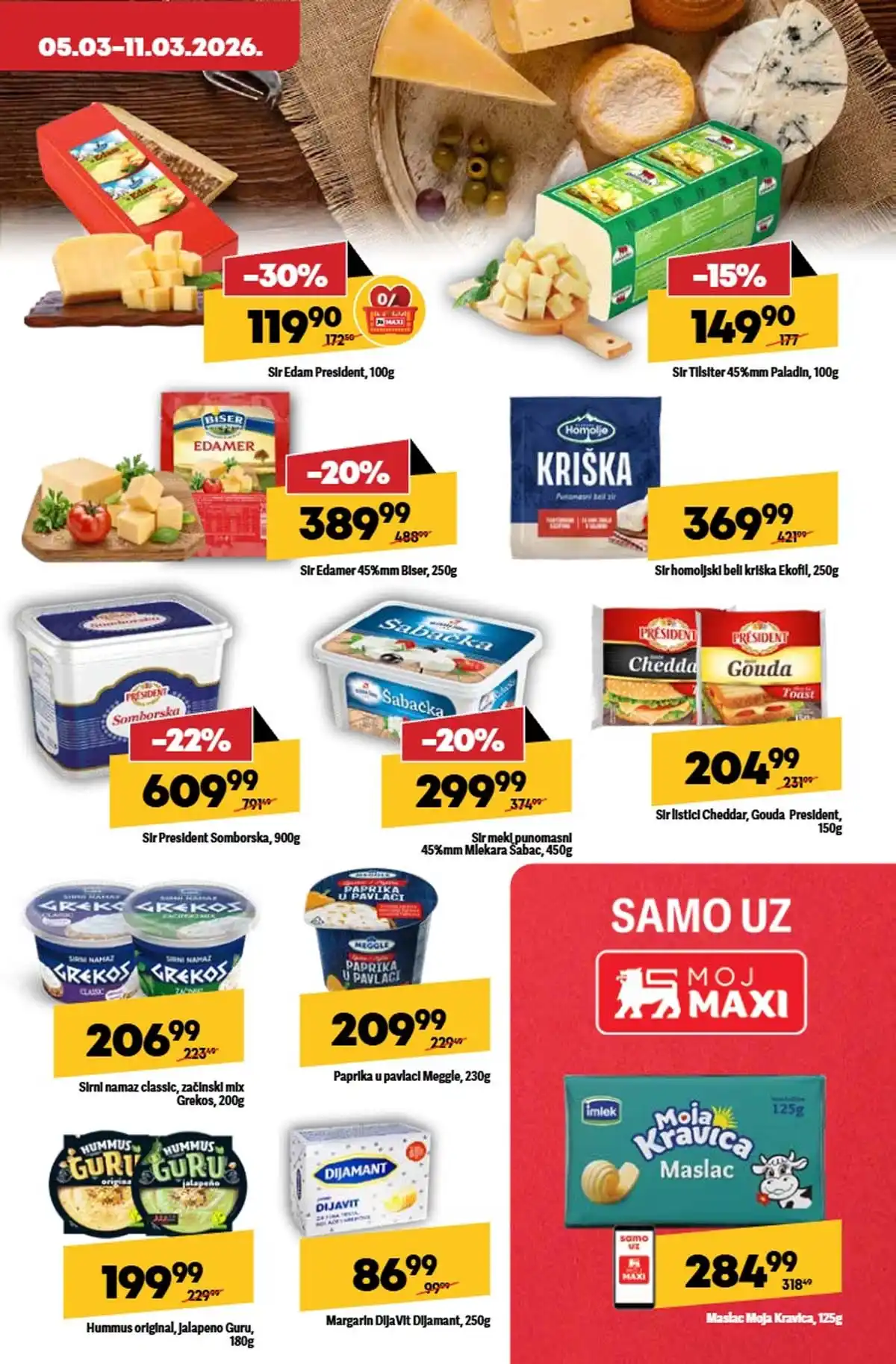 Maxi katalog nedeljna akcija strana 15 oprema za dom popusti do 11. mart 2026 Maxi nedeljni katalog strana 15 kućni tekstil i oprema za dom Srbija mart 2026