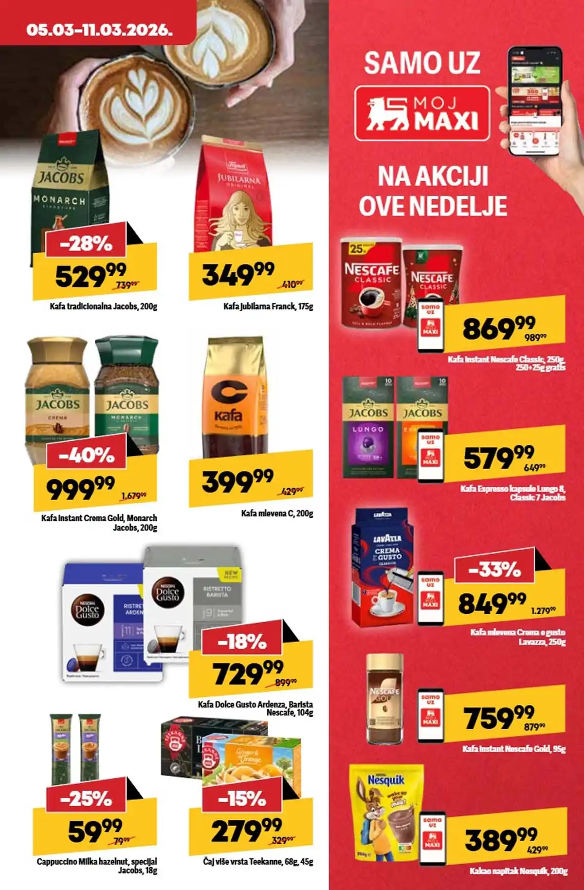 Maxi katalog nedeljna akcija strana 19 dodatni popusti do 11. mart 2026 Maxi nedeljni katalog strana 19 dodatni popusti i paketi Srbija mart 2026