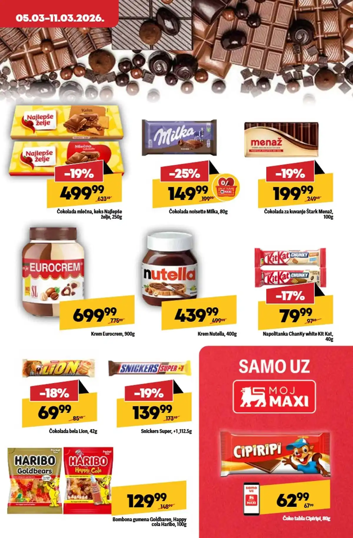Maxi katalog nedeljna akcija strana 21 porodične ponude do 11. mart 2026 Maxi nedeljni katalog strana 21 ponude za porodicu Srbija mart 2026