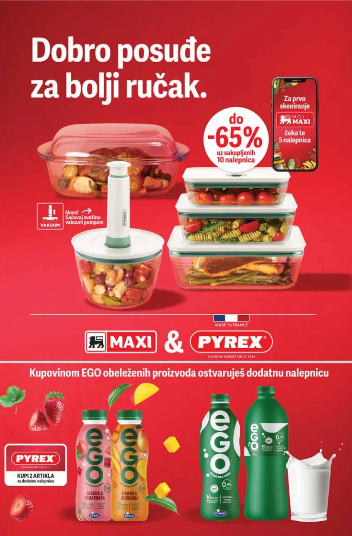 Maxi Pyrex posuđe i vakum posude sa popustima do 75 posto