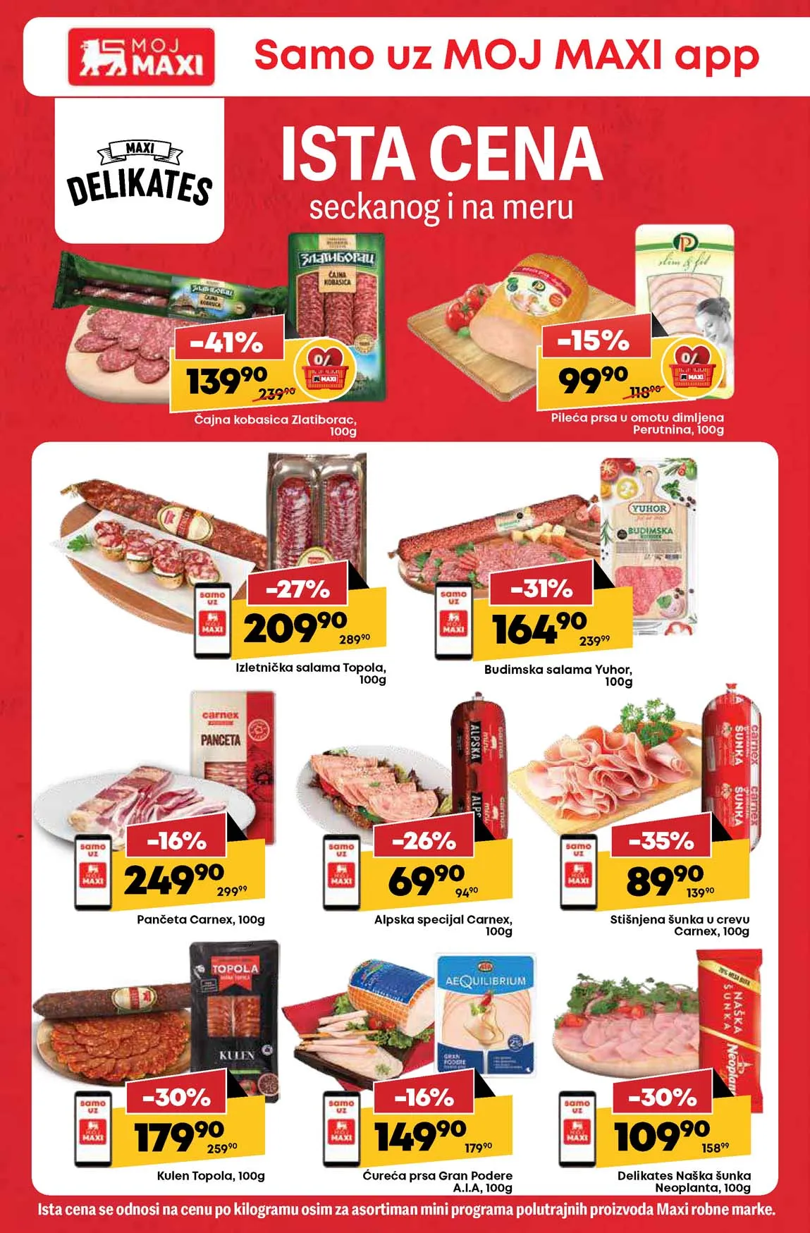 Maxi nedeljna akcija sniženja