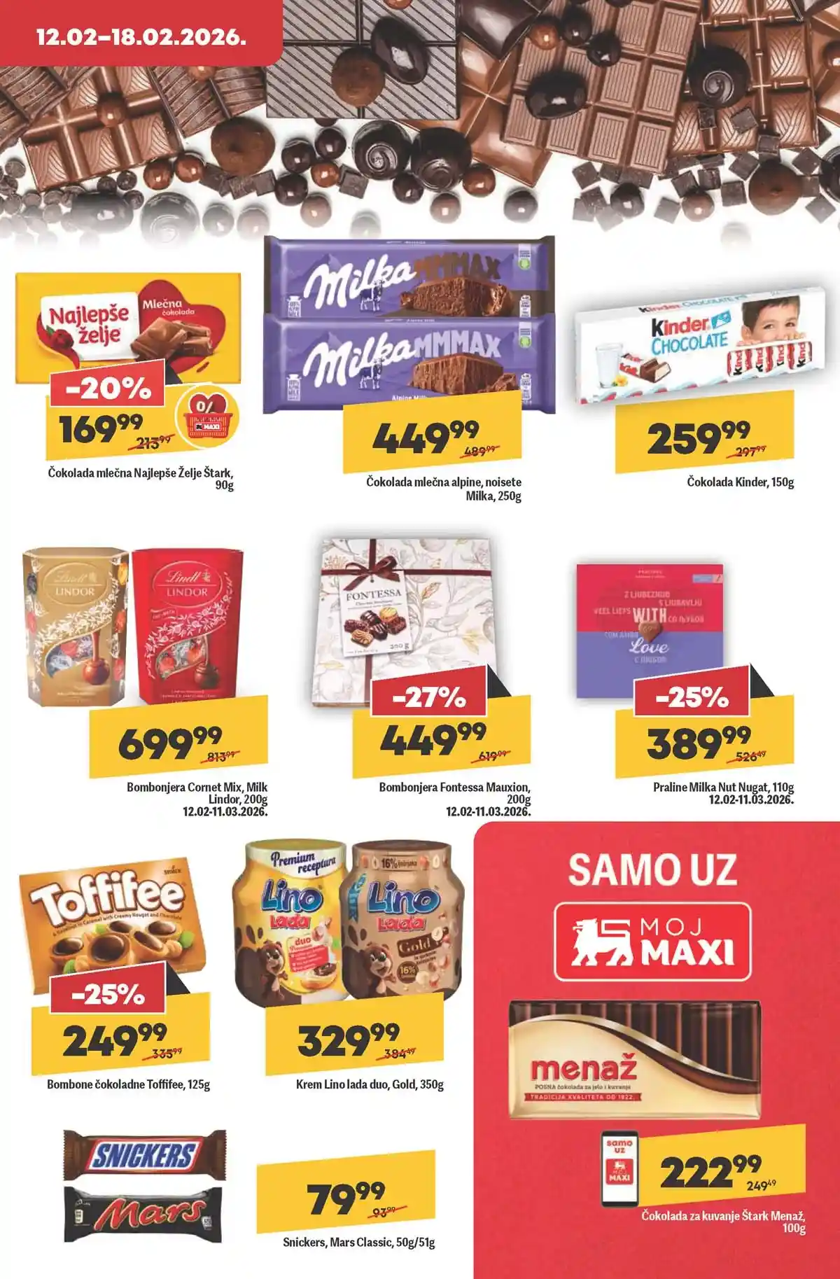 Maxi katalog nedeljna akcija strana 19 dodatni popusti do 18. februara 2026 Maxi nedeljni katalog strana 19 dodatni popusti i paketi Srbija februar 2026