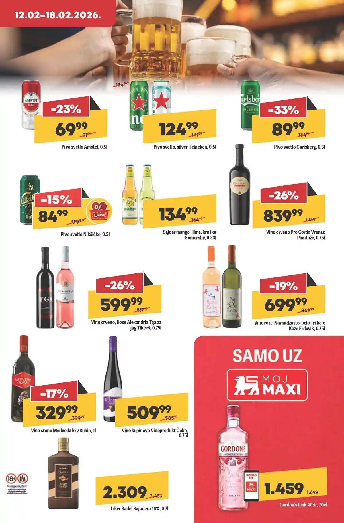 Maxi katalog nedeljna akcija strana 21 porodične ponude do 18. februara 2026 Maxi nedeljni katalog strana 21 ponude za porodicu Srbija februar 2026