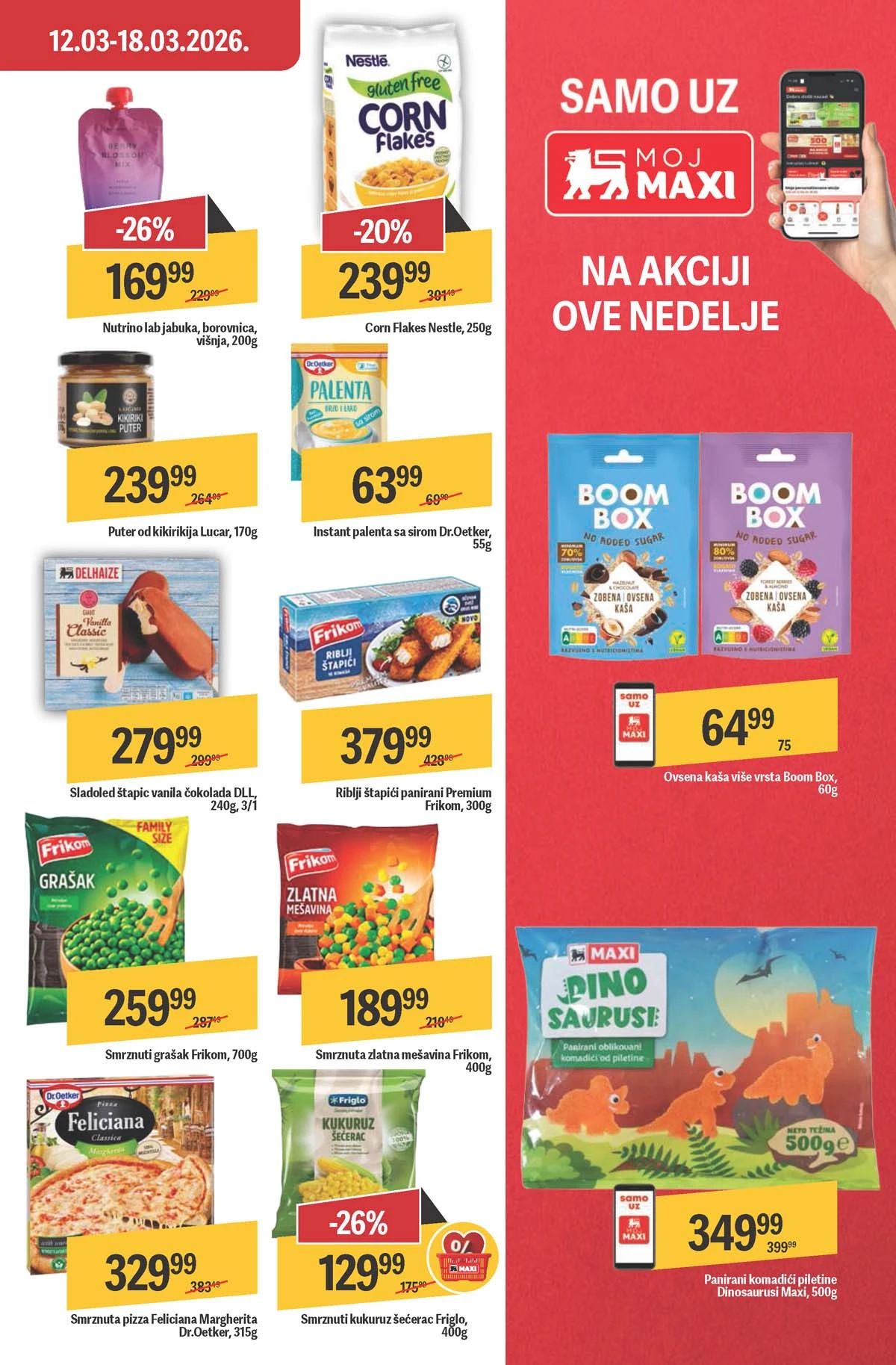 Maxi katalog nedeljna akcija strana 19 dodatni popusti do 18. mart 2026 Maxi nedeljni katalog strana 19 dodatni popusti i paketi Srbija mart 2026