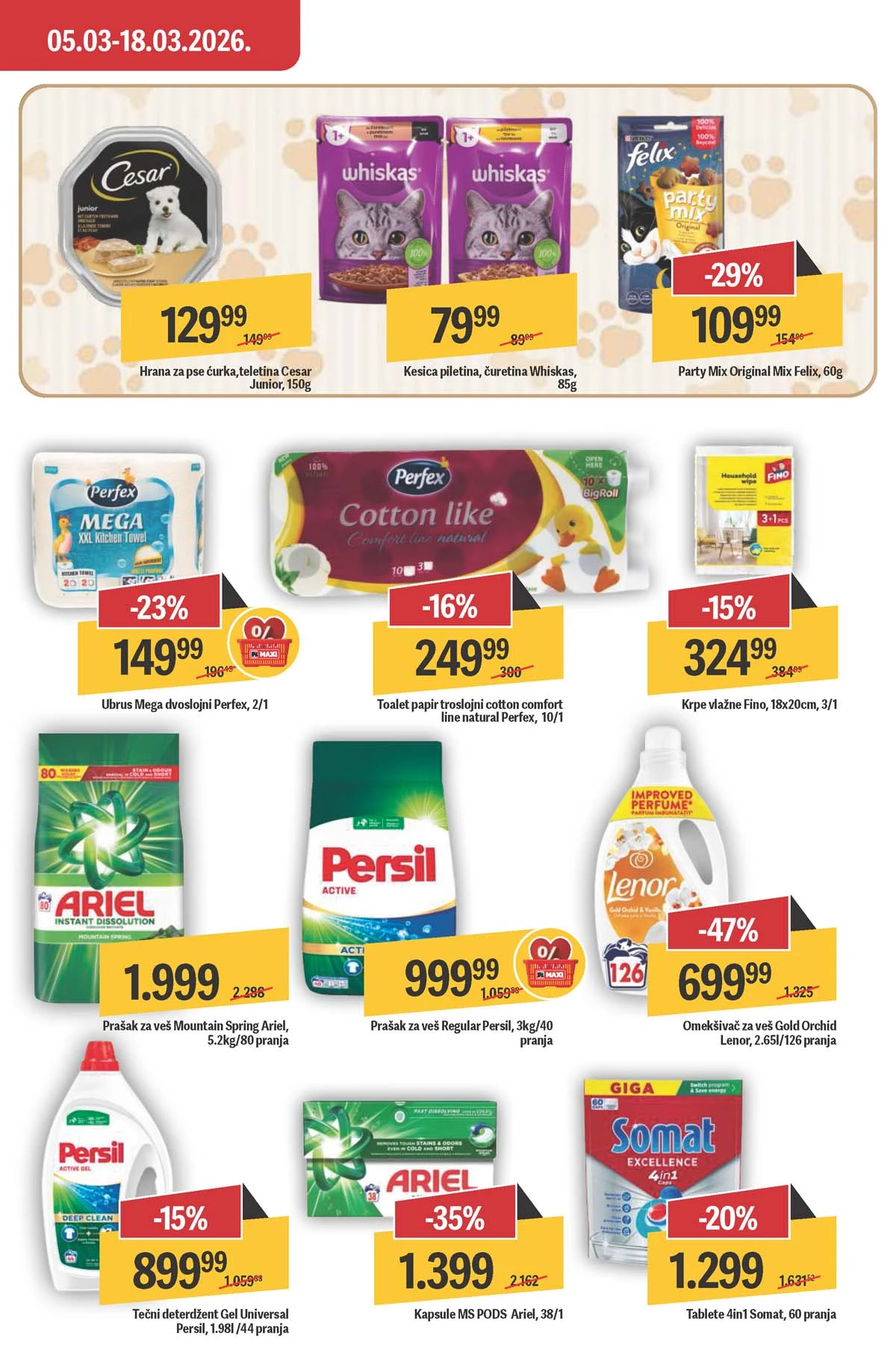 Maxi nedeljni katalog strana 27 završne ponude i popusti Srbija mart 2026