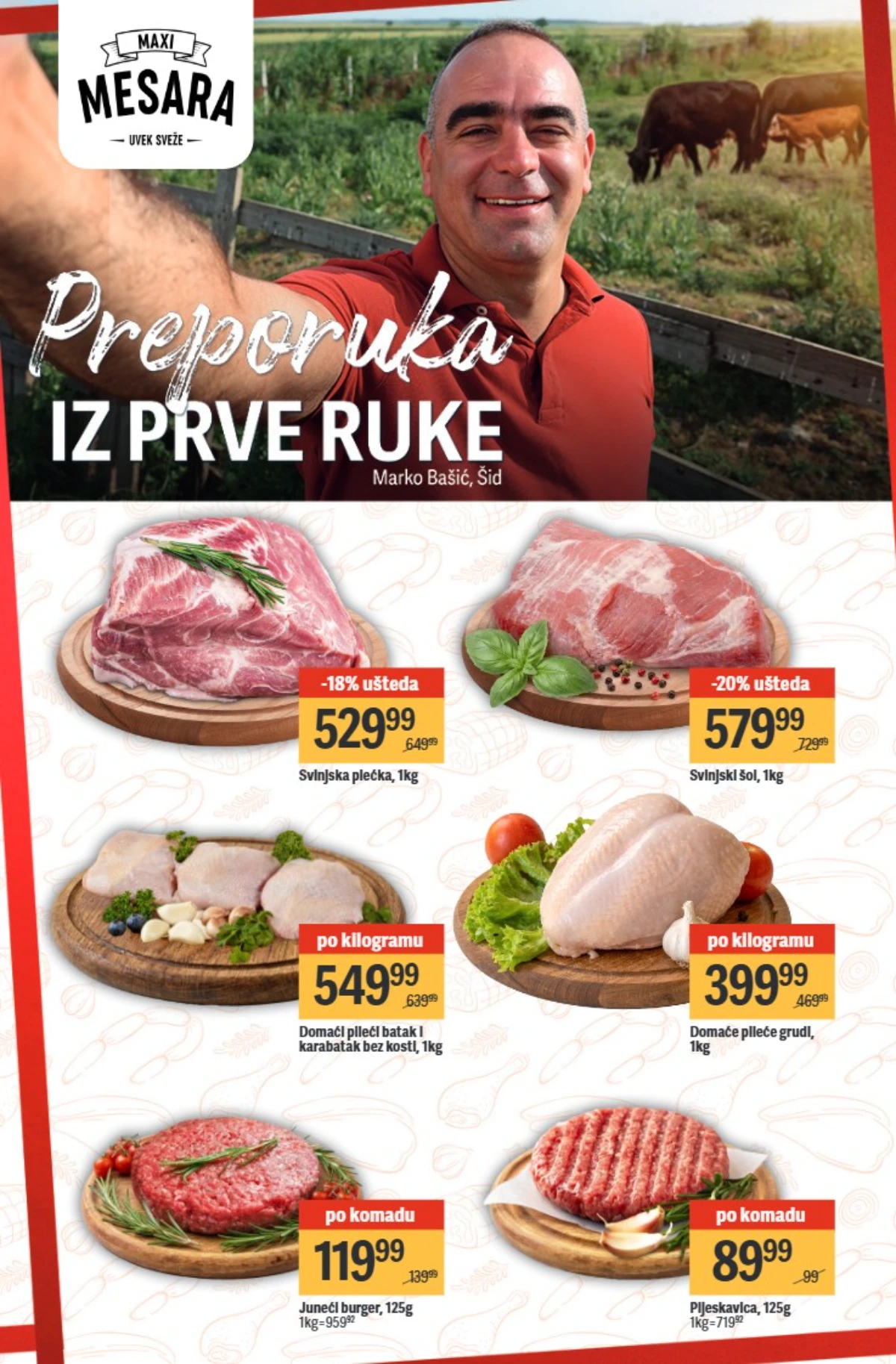Maxi nedeljni katalog strana 9 osnovne namirnice brašno ulje šećer Srbija maj 2026