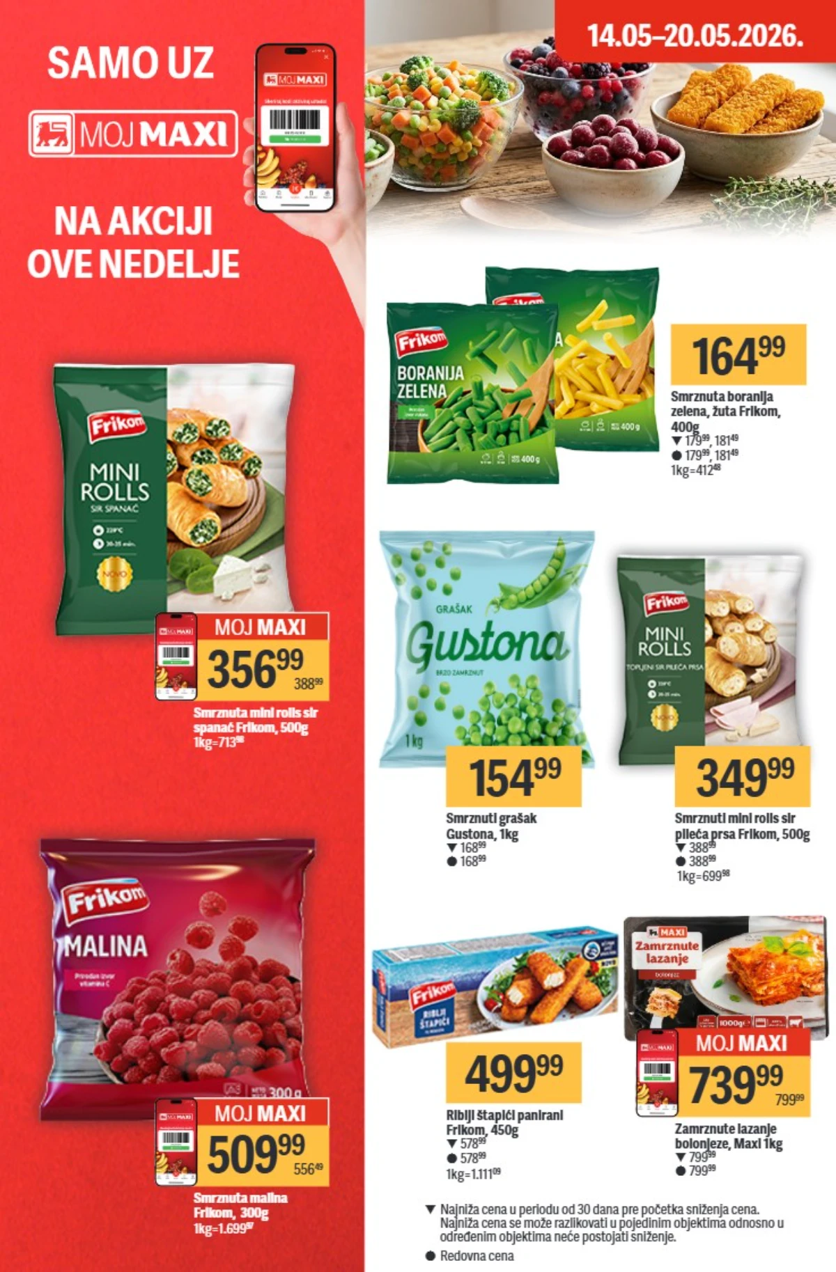 Maxi nedeljni katalog strana 14 proizvodi za kućne ljubimce akcija Srbija maj 2026