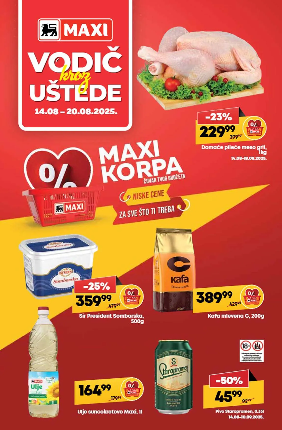 Maxi nedeljna akcija sniženja