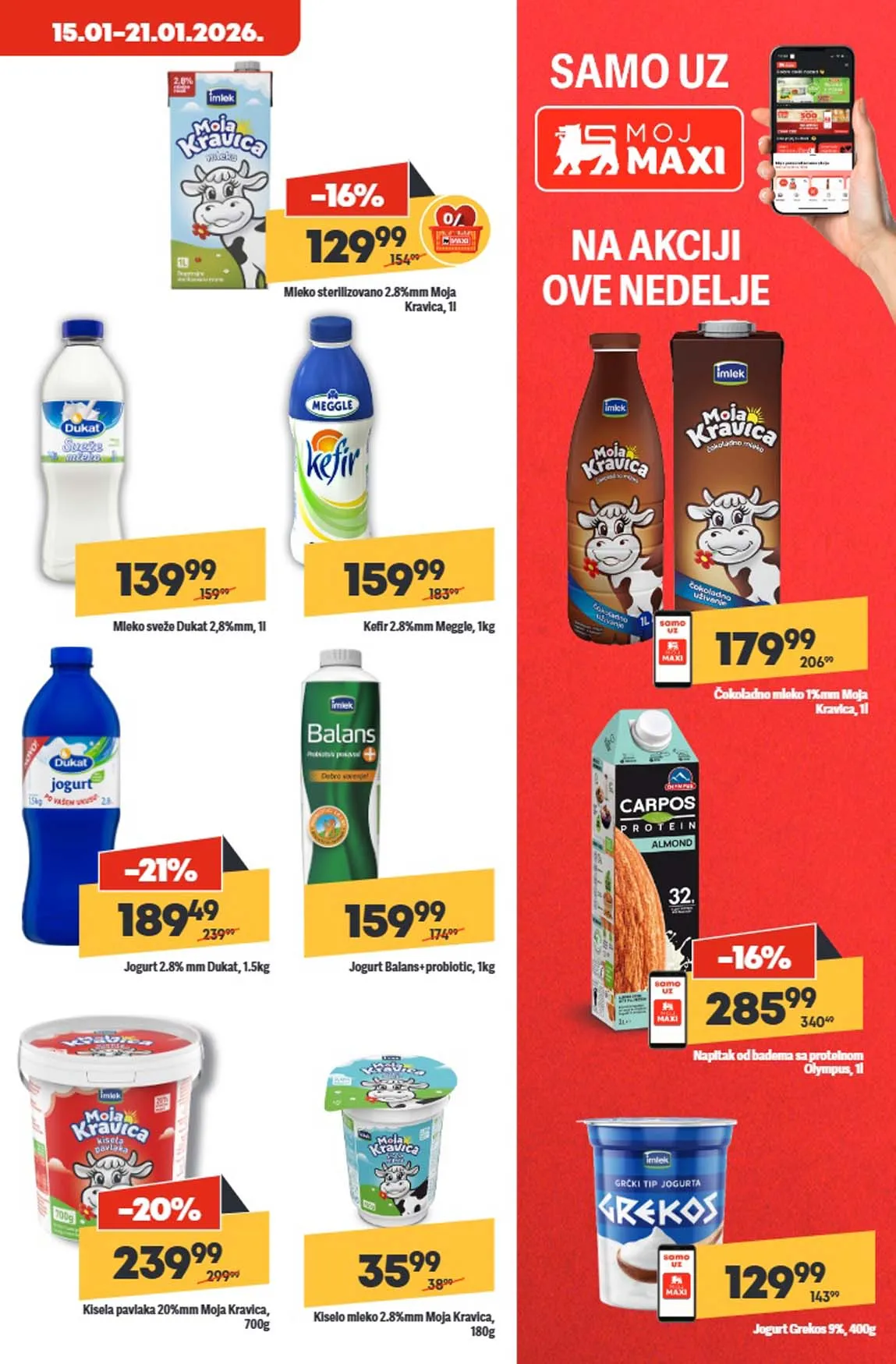 Maxi nedeljna akcija sniženja Maxi nedeljna akcija sniženja