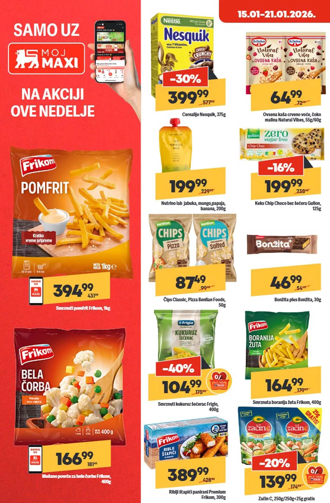 Maxi nedeljna akcija sniženja Maxi nedeljna akcija sniženja