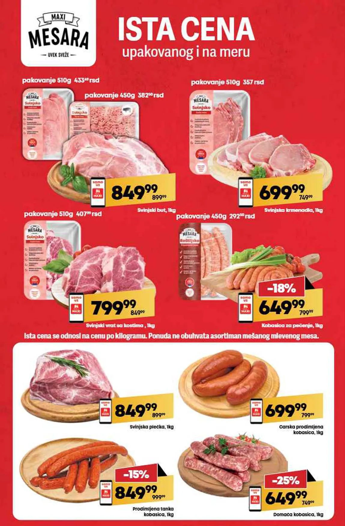 Maxi nedeljna akcija sniženja