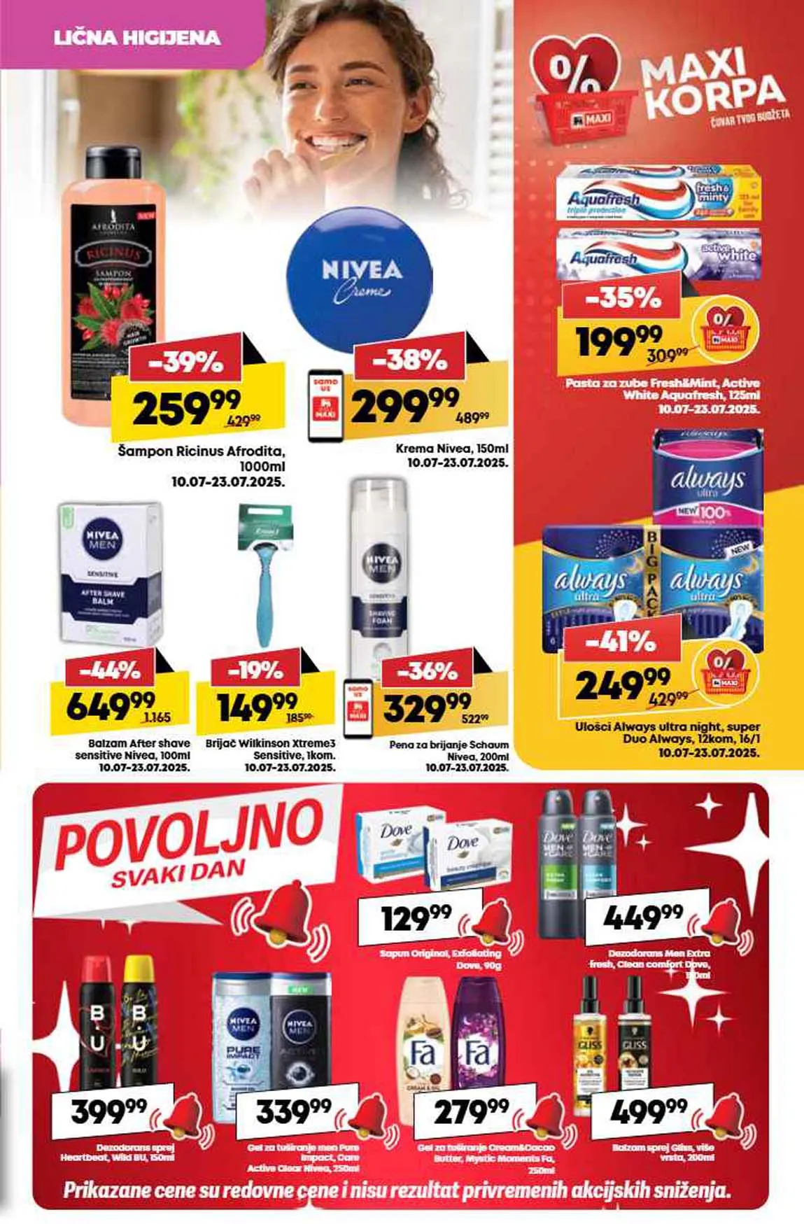 Maxi nedeljna akcija sniženja