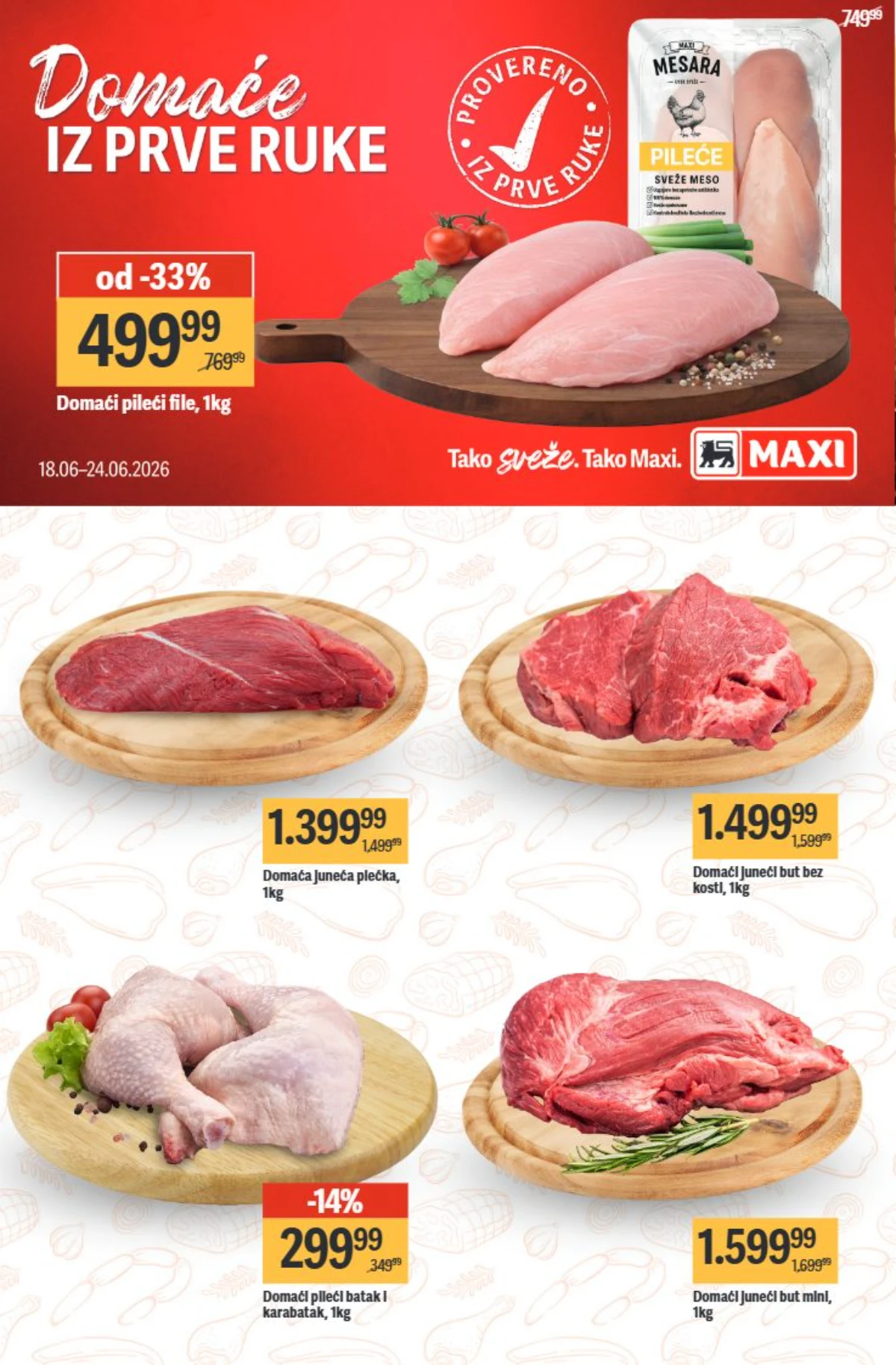 Maxi meso i domaći proizvodi na sniženju