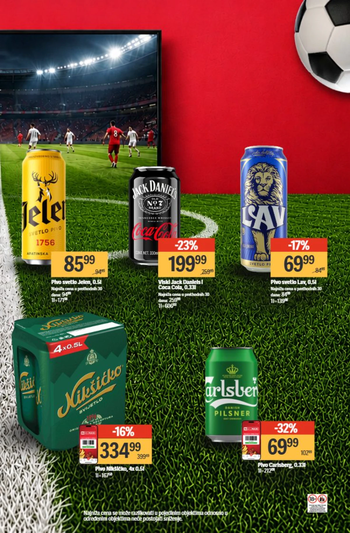 Maxi akcija pivo i piće na sniženju