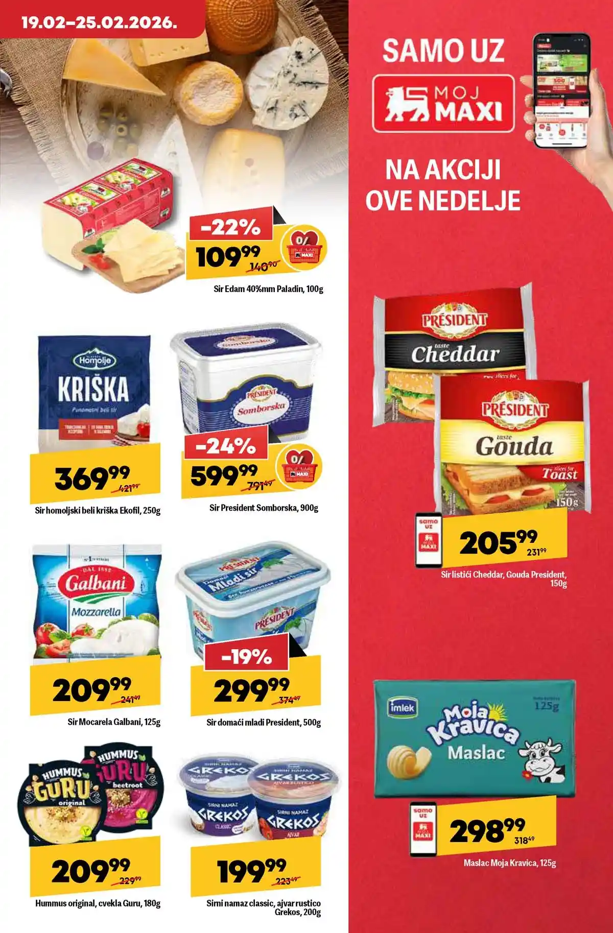 Maxi katalog nedeljna akcija strana 13 proizvodi popusti do 25. februara 2026 Maxi nedeljni katalog strana 13 proizvodi za bebe i porodicu Srbija februar 2026