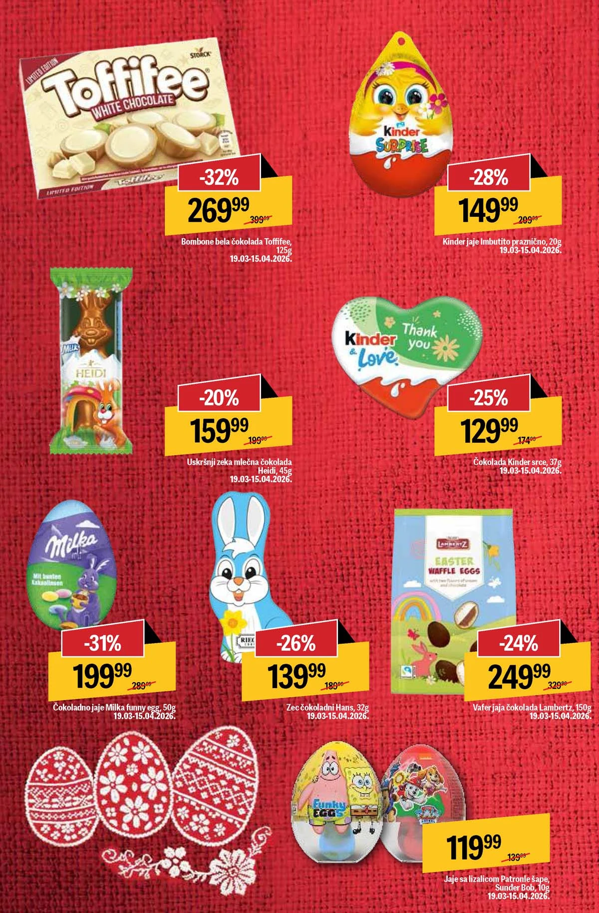Maxi nedeljna akcija katalog strana 12 kozmetika popusti do 25. mart 2026 Maxi nedeljni katalog strana 12 kozmetika i higijena akcija Srbija mart 2026