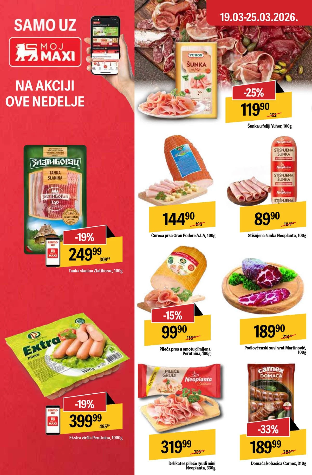 Maxi nedeljna akcija katalog strana 20 promocije do 25. mart 2026 Maxi nedeljni katalog strana 20 promocije i kuponi Srbija mart 2026