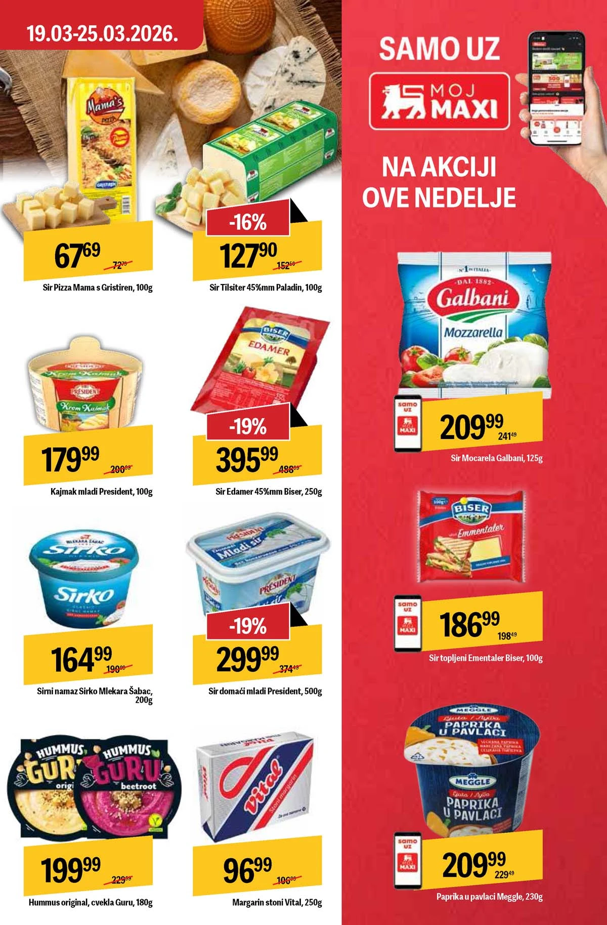 Maxi katalog nedeljna akcija strana 21 porodične ponude do 25. mart 2026 Maxi nedeljni katalog strana 21 ponude za porodicu Srbija mart 2026