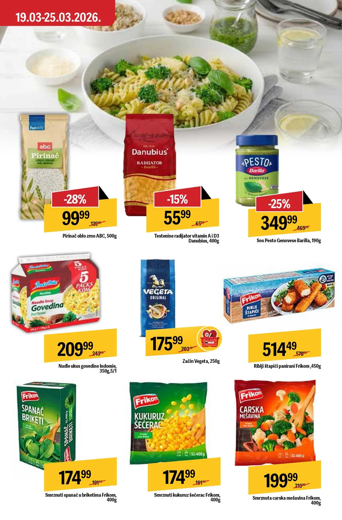 Maxi katalog nedeljna akcija strana 23 dodatni popusti do 25. mart 2026 Maxi nedeljni katalog strana 23 dodatne akcije i sniženja Srbija mart 2026