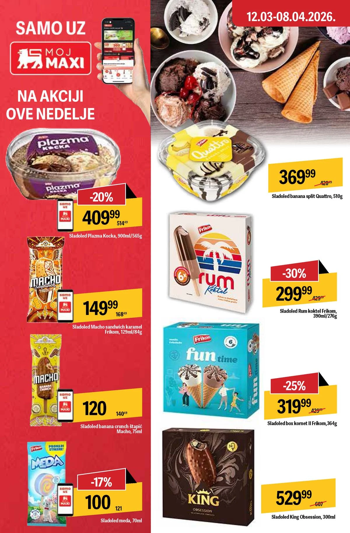 Maxi nedeljna akcija katalog strana 24 završne ponude do 25. mart 2026 Maxi nedeljni katalog strana 24 završne ponude i popusti Srbija mart 2026