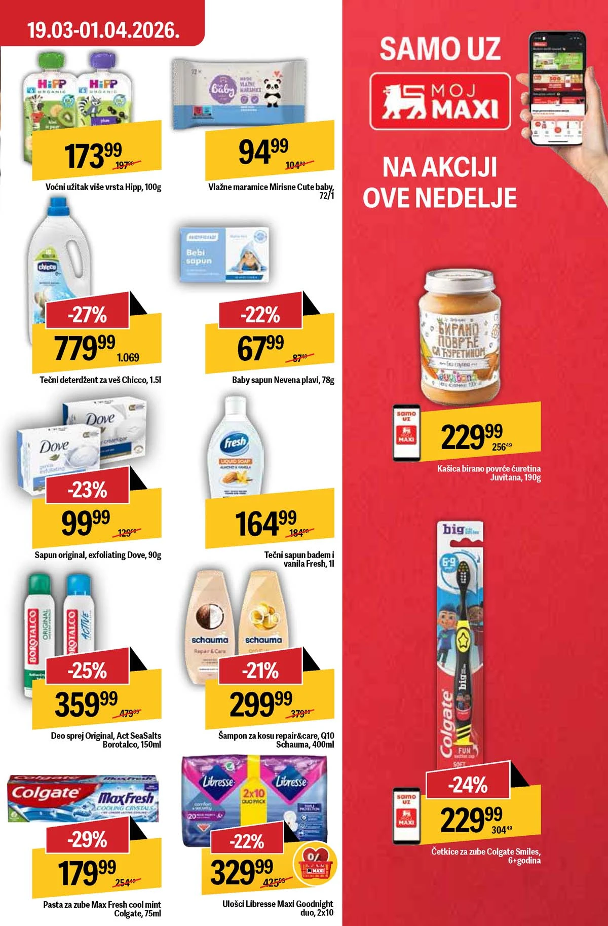 Maxi nedeljni katalog strana 29 završne ponude i popusti Srbija mart 2026